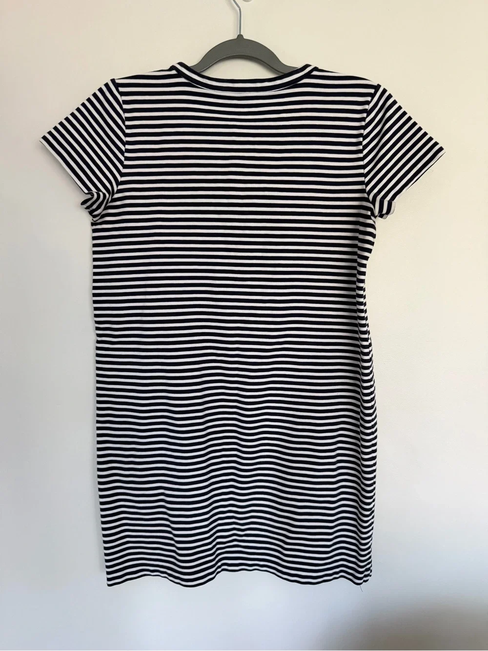 J.Crew Black & White Striped Lace-Up T-Shirt Dress Size Small